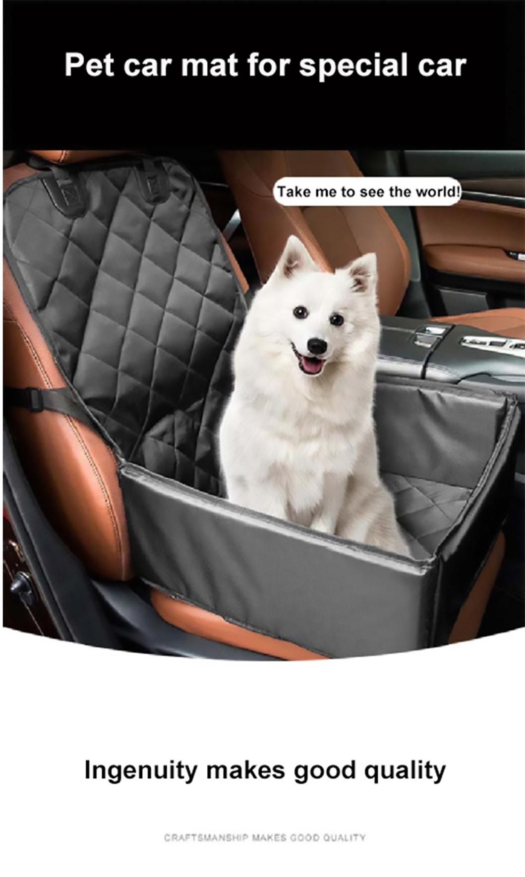 Dog Car Seat Cover Waterproof Covers Fold Down Flaps for Full Front Coverage