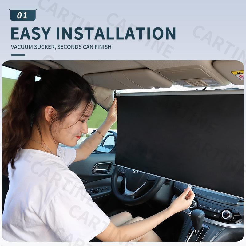 Car Window Sunshade Retractable Foldble Windshield Sunshade Cover Shield Curtain