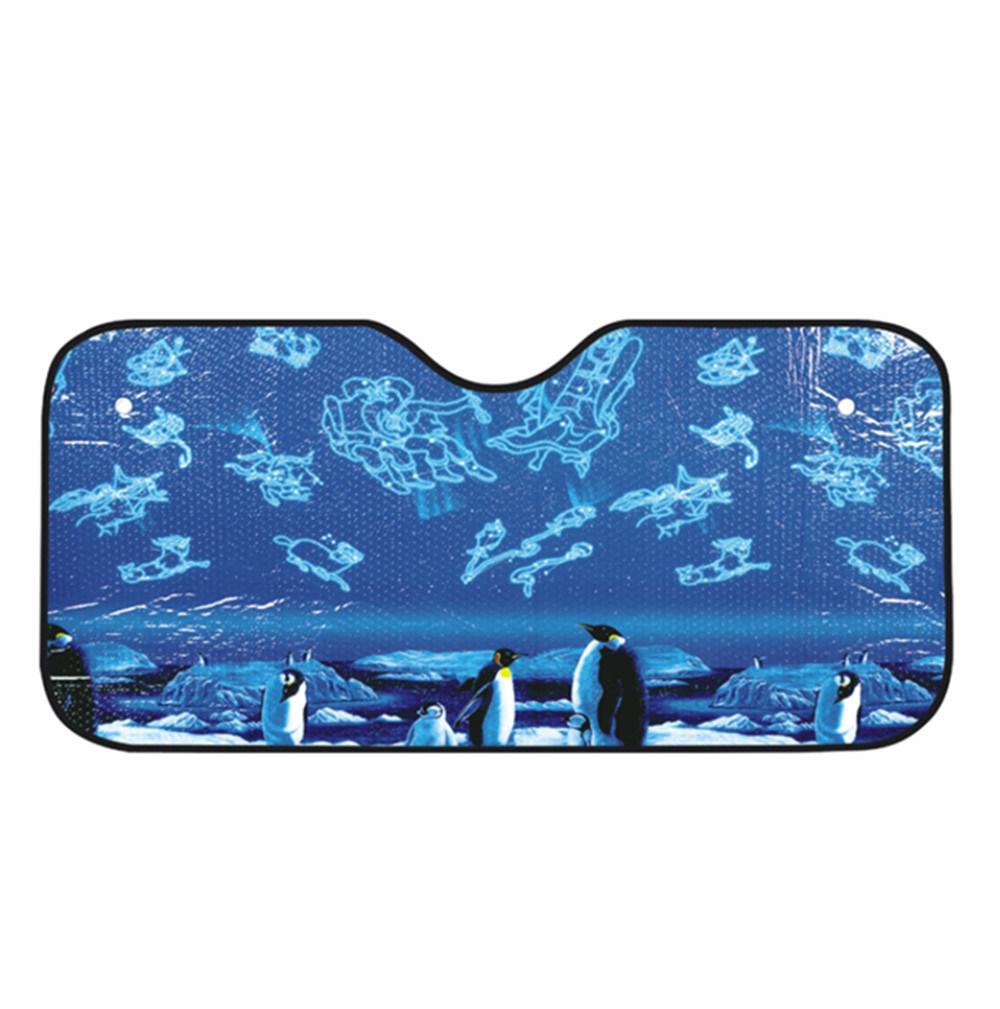 Generic Double Layer Cartoon Aluminum Foil Car Windows Sunshade