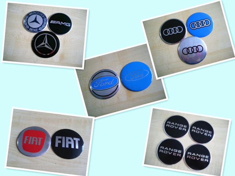 55mm ABS Chrome Body Auto Logo Car Emblem Badge For Benz