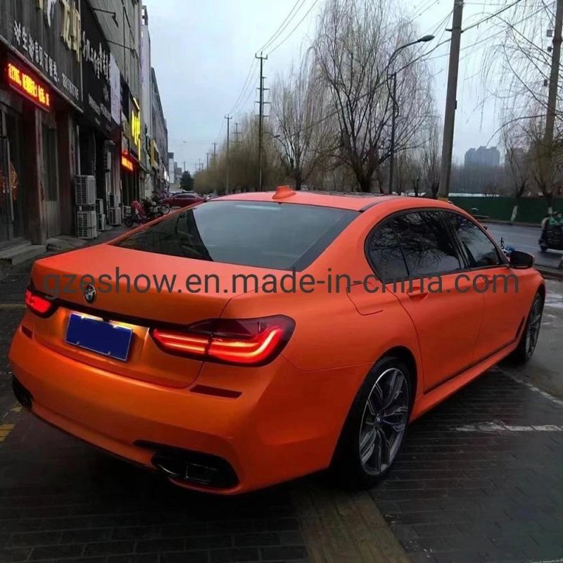 Air Bubble Free Matte Orange Car Wrap Film for Car