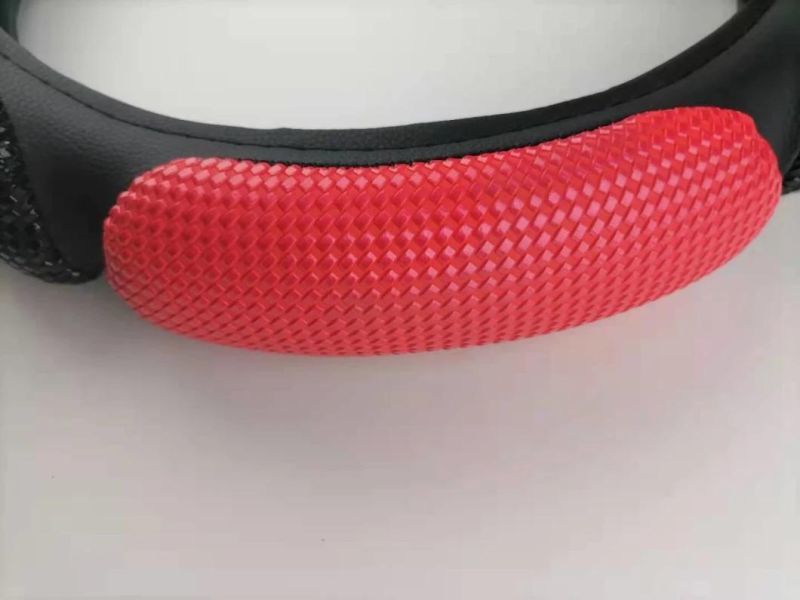 Black Red Steering Wheel Cover