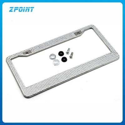 Hot Seller Bling Crystal License Plate Frame Cover for Women