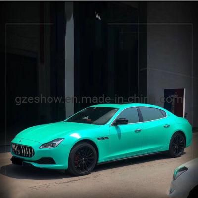 Satin Metallic Lake Green Car Paint Protection Film Vinyl Wrap