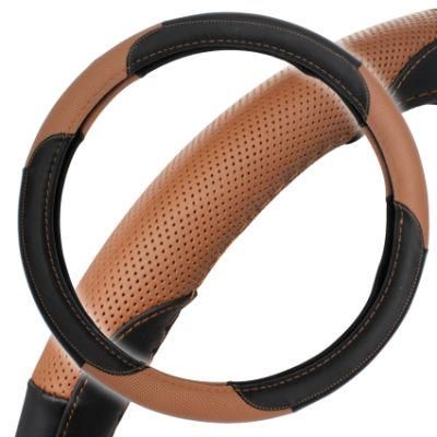 Genuine Perforated Leather Car Steering Wheel Cover