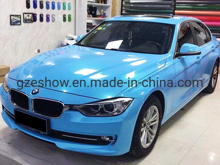 Magic Gold Sky Blue PVC Decorative Film for Car