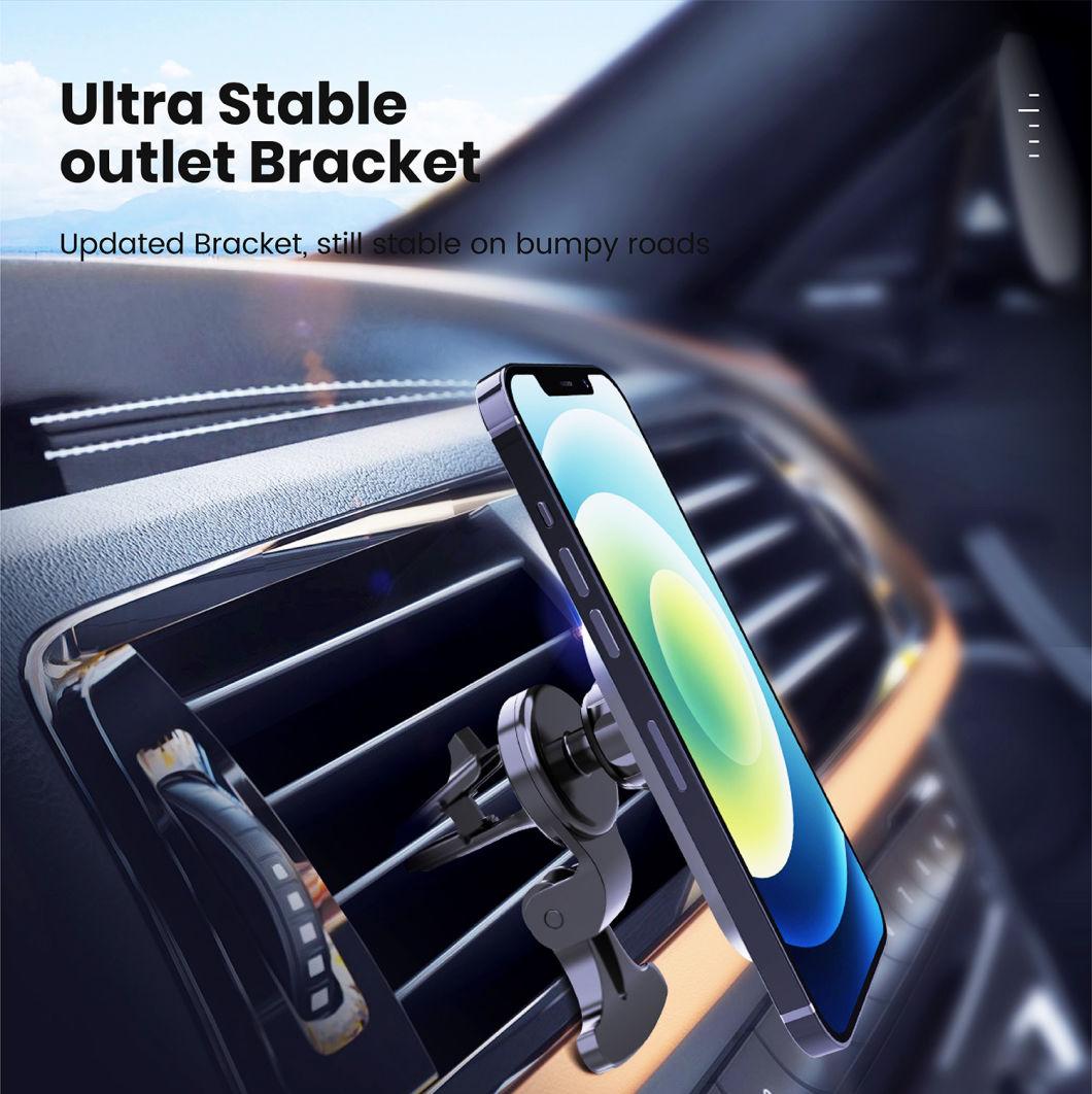 Car Holder 15W Magsafe Wireless Car Charger Magnetic for iPhone 13 iPhone 12 PRO