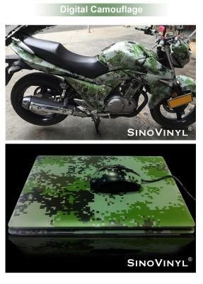 SINOVINYL Waterproof Color Full Camouflage Vinyl Silkscreen Film Rolls Wholesale Car Sticker