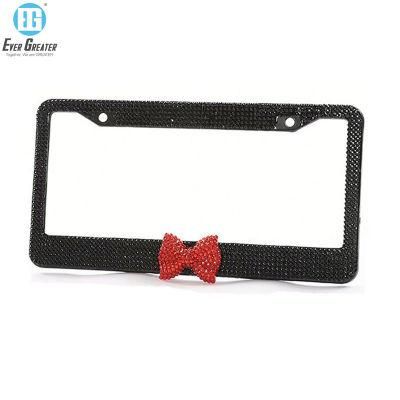 Custom Designer Diamond Metal License Plate Frame