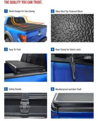 Factory Aluminum Hard Folding Tonneau Covers for Maxus T60 T70 T80 Pickup Truck Accessories