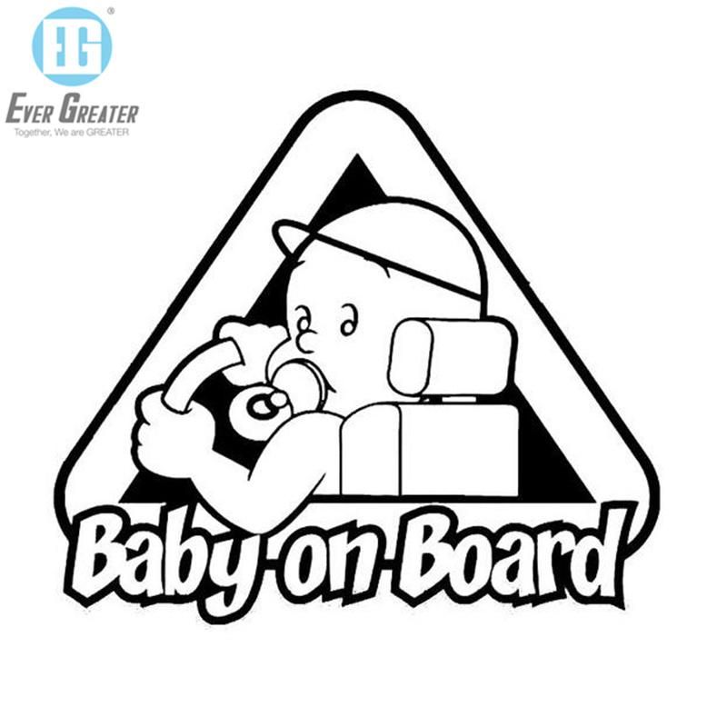 Cute Car Decoration Sticker Sign Adhesive Baby on Board Car Vinyl Decal Baby on Board Sicker