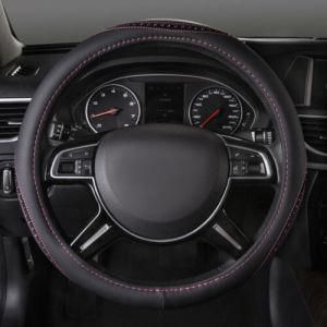 PU Leather Beautiful 38cm Diamond Car Steering Wheel Covers