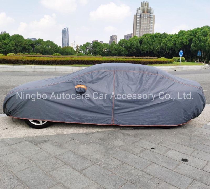 Newest Design 250g PVC and PP Cotton Car Cover with Reflector