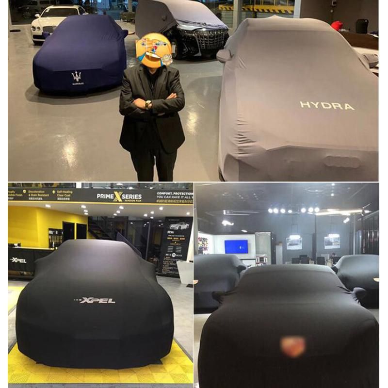 Exhibition Protection Velvet Unveiling Anti-Scratch Waterproof Dust-Proof Auto Car Cover