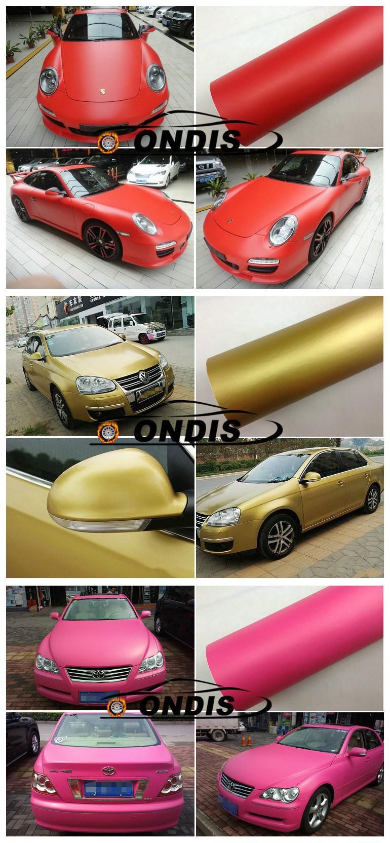 Bubble Film for Car Wrapping 1.52*28m PVC Sticker Vinyl Car Matte Wrap