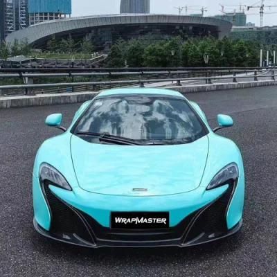 Tsautop 1.52*18m Tiffany Blue Super Gloss Crystal Car Wrapping Car Vinyl Wrap Blue Film