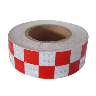 PVC Honeycomb Reflective Sticker/Tape with Checkerboard Pattern, Safety Marking Sign