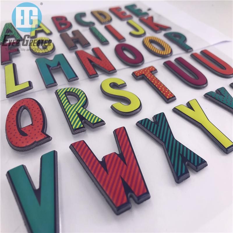 Professional Manufacturer Customized Embossed PU Leather Sticker Leather Sticker