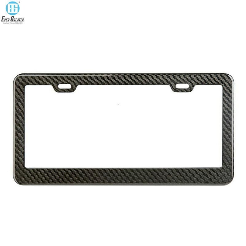 Imprinted Plastic Front License Plate Frame Chrome