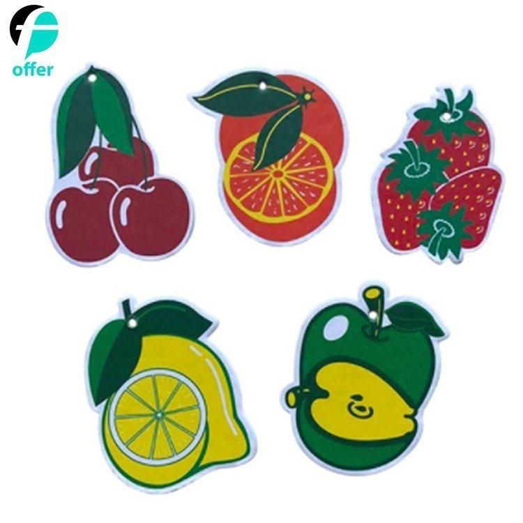 Hanging Fruit Scent Paper Car Air Freshener for Home or Car