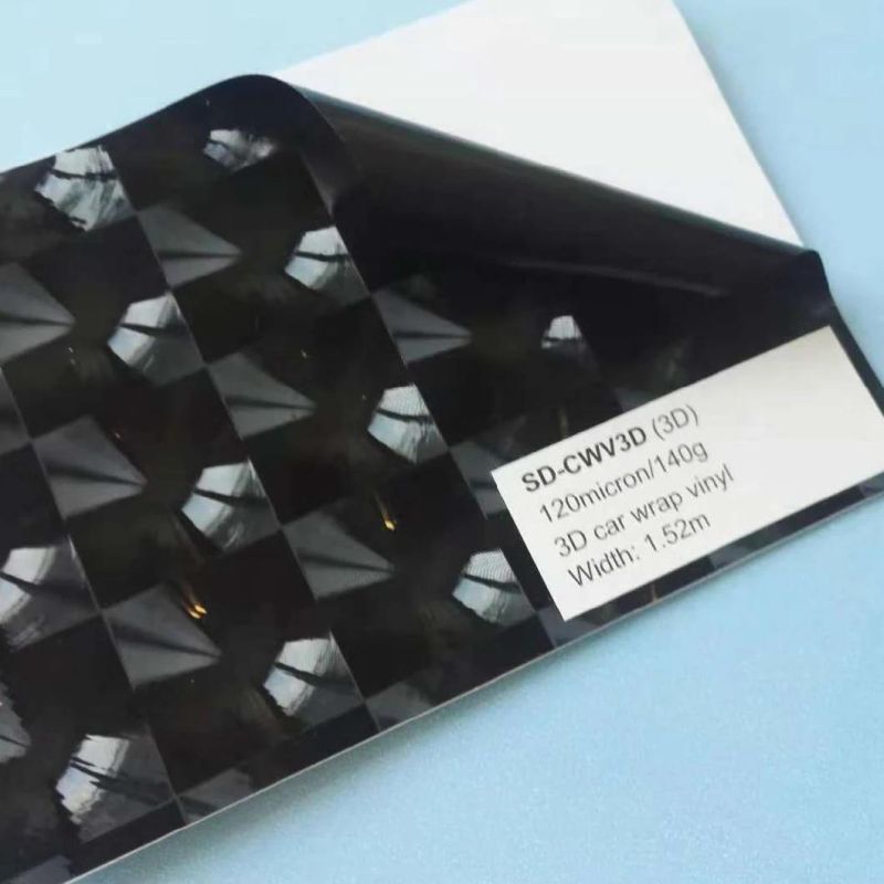 Top Quality PVC Carbon Fiber Manufactured by Sounda Factory for Car Body Decoration