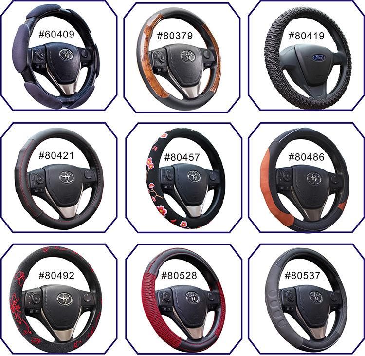 Hand Sewing Custom DIY Knit Leather Steering Wheel Cover