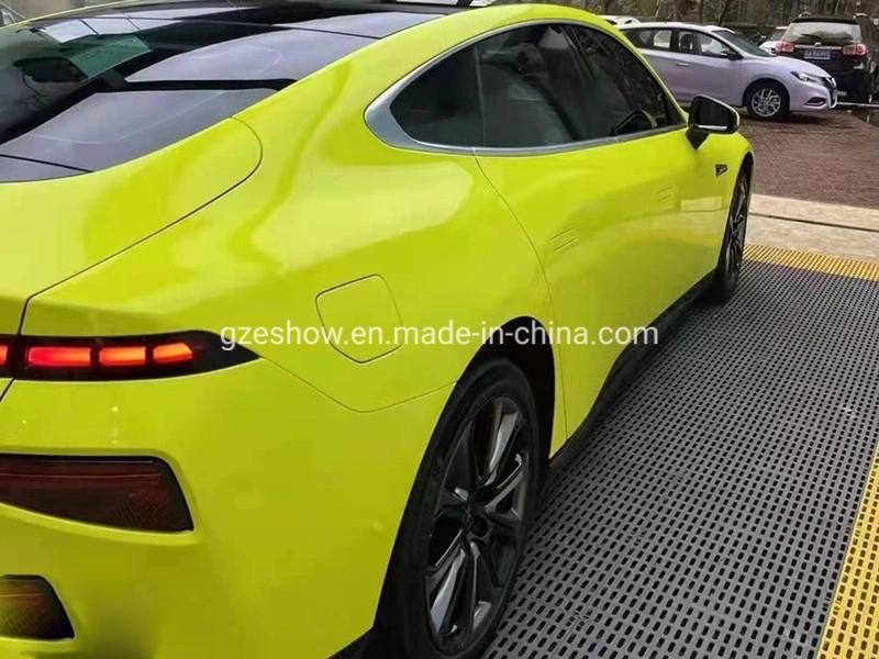 Magic Gold Lemon Yellow Color Glossy Wrap Film Car Vinyl