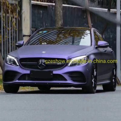 Matte Metallic Flake Light Purple Car Wraps Metallic Vinyl