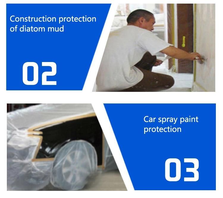 Anti-Skid Floor Protective Masking Film LDPE Protective Film