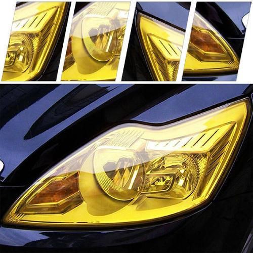 Red 3D Headlight Car Lamp Tint Film Car Decorative Film