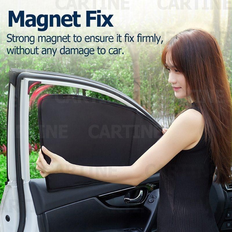 Opaque Mesh Car Sunshade, Custom Fit Magnet Car Sun Shades, Car Curtain