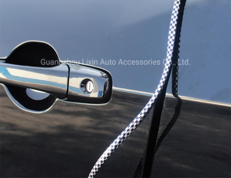 Car Interior Decorative Accessories PVC Car Door Edge Protective Chrome Trim