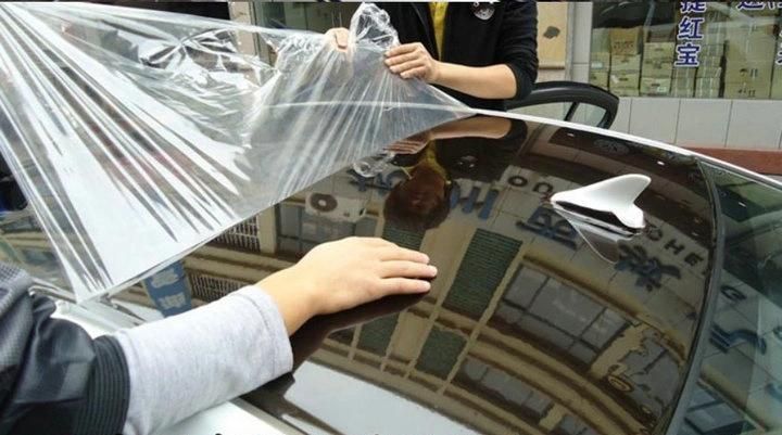 1.35*15m Black High Glossy Sticker Car Roof Protection Film