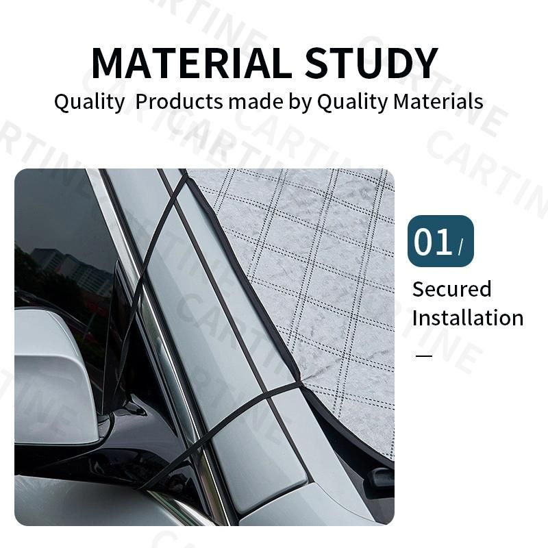 Manufacturer Customized High Quality Silver Car Sunscreen Heat Insulation and Sunshade Front