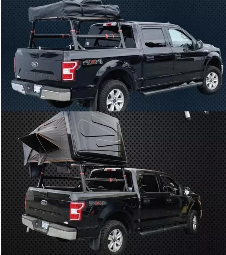 Multifunction Carrier Rack Universal Aluminium Roof Rack Adjustable Roof Rack for Pickup