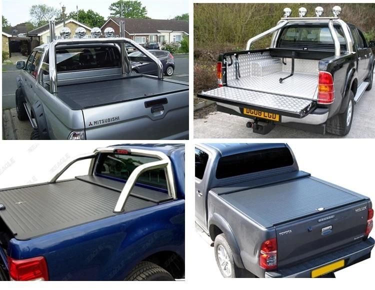 Tri Fold Hard Tonneau Cover for Toyota Hilux Vigo Revo Tacoma Tundra Hard and Soft Folding Tonneau Cover Hard Pickup Truck Bed Covers