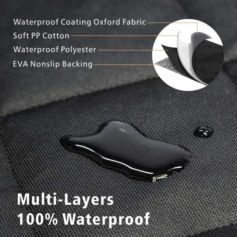 F-Color Waterproof Pet Cargo Cover Dog Seat Cover Mat for Suvs Sedans Vans with Bumper Flap Protector, Non-Slip, Large Size Universal Fit