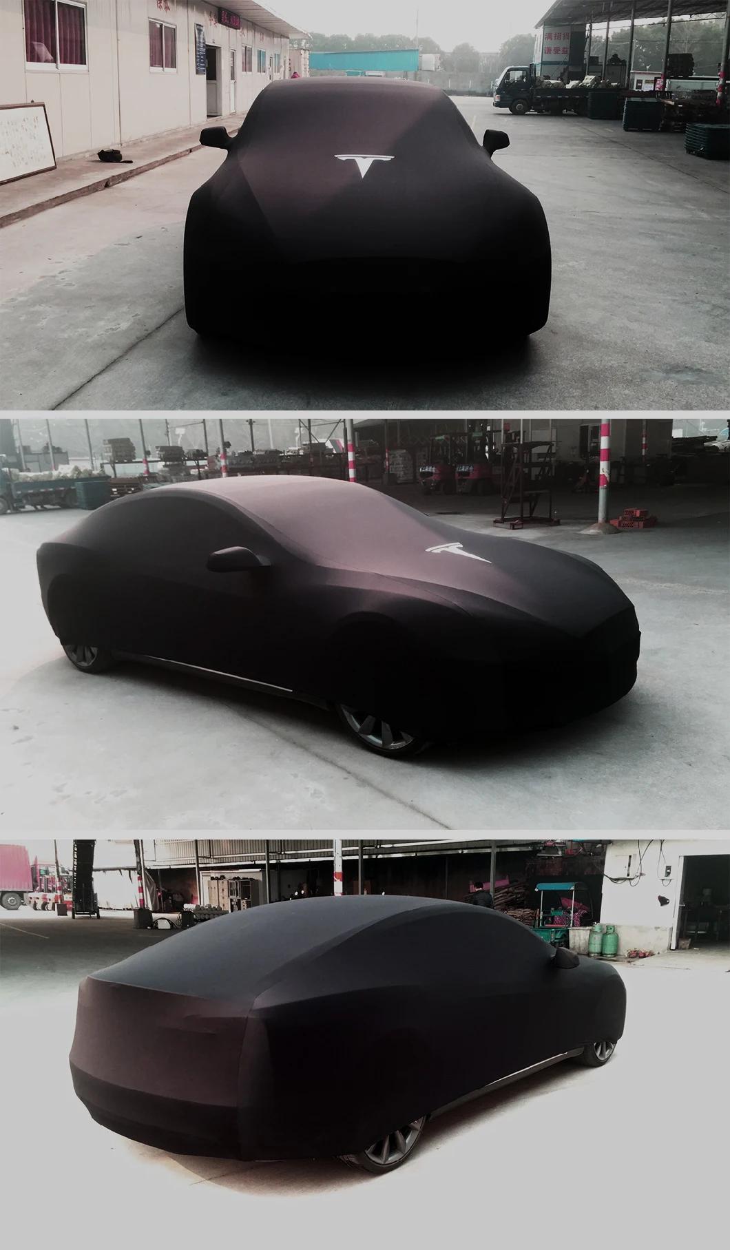 Ultra Soft Elastic Custom Indoor Car Cover Dust-Proof Breathable Cover