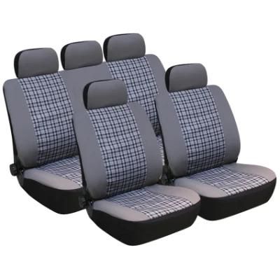 Plaid Cloth and Single Mesh Car Seat Cover Set Luxury Car Seat Cover