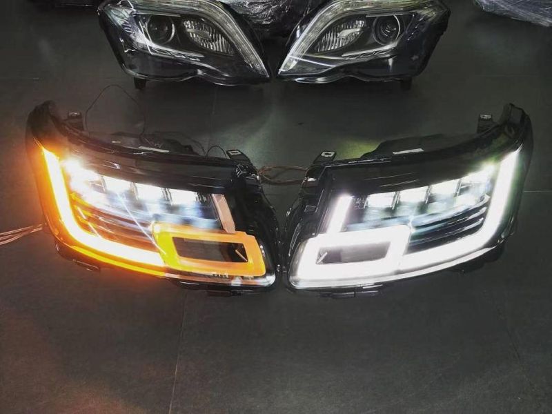 4 Lens LED Head Lamp Front Lights for Range Rover Vogue 2018-2021 Lr098522 Lr098460 L405 Head Light