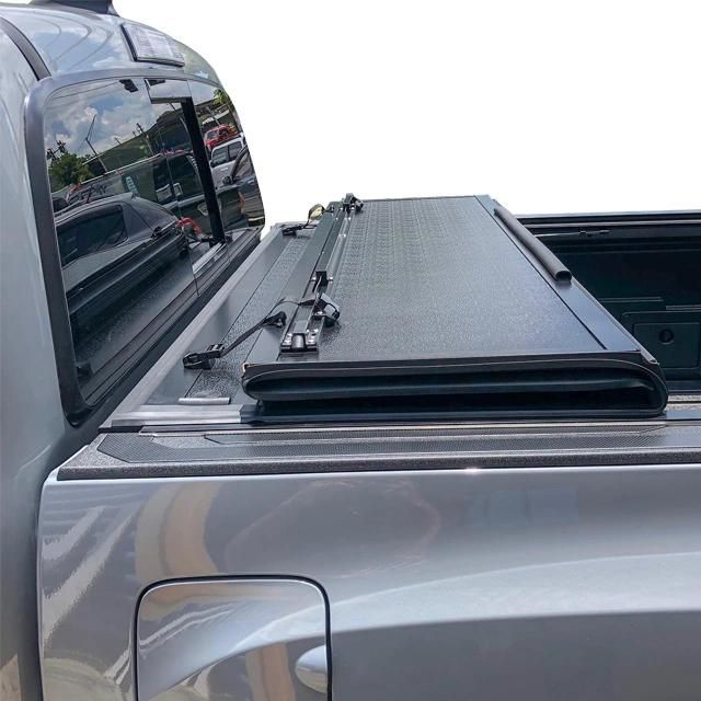 USA Patent Hard Tri Fold Tonneau Truck Bed Cover for 2019-2020 Gmc Sierra Chevy Silverado 6.8 FT Long Bed