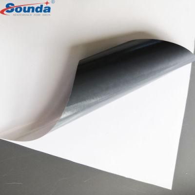 Removable Self Adhesive Grey Back Vinyl Roll PVC Sticker