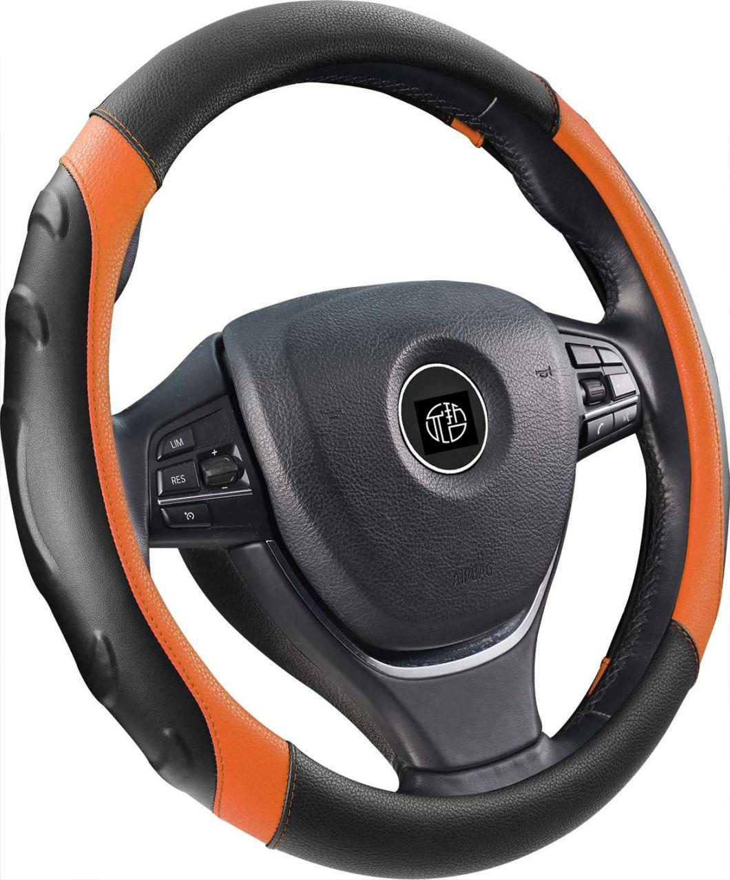 Color Card/Plastic Stand/OPP Bag, 25PCS/CTN Auto Accessories Leather Steering Wheel Cover