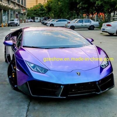 Color Purple Blue Chameleon Car Wrapping