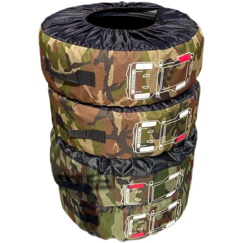 4PCS/Set Camouflage Dust-Proof Snow Tire Cover Seasonal Tire Tote Wheel Protector Bag