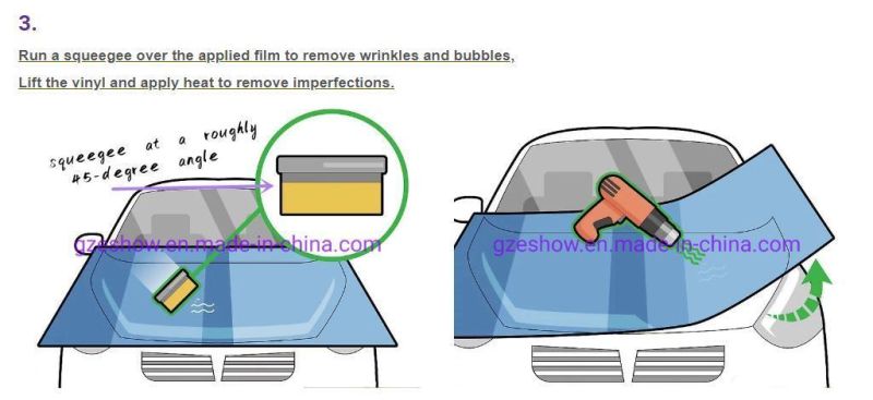 Glossy Yellow Vinyl Car Wrap Car Body Decoration Vinyl Film