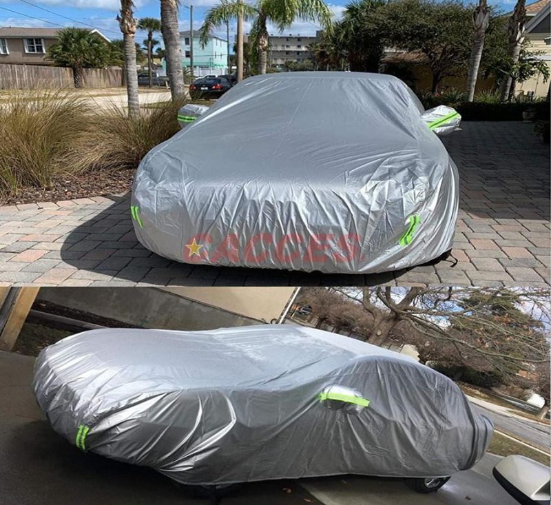 Car Cover Full Car Cover Dirt-Repellent Car Garage Dust-Proof Car Cover Full Garage Waterproof Car Cover for Car Winter and Summer 170t Polyester Fit Sedan/SUV