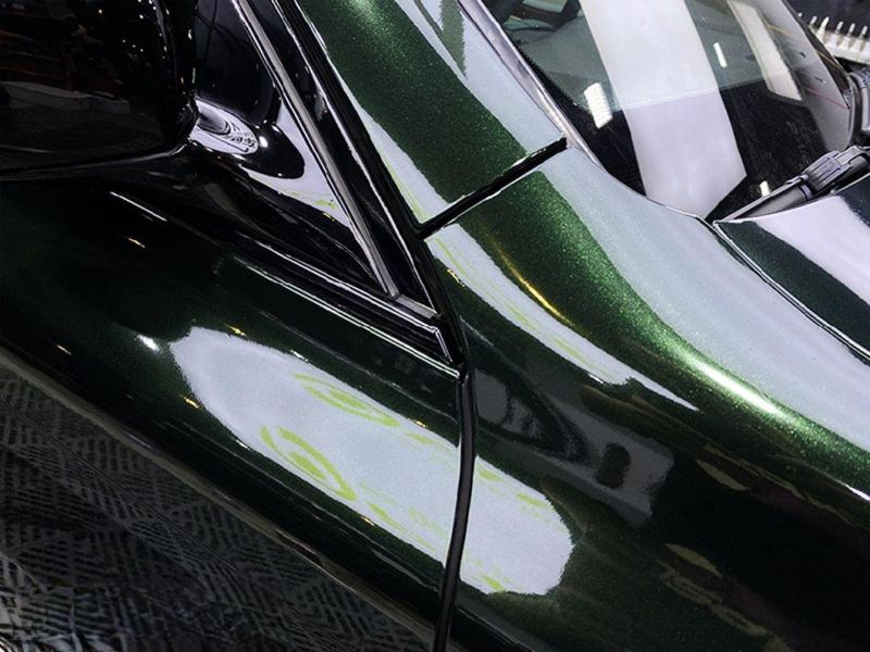 Satin Metallic Glossy Blackish Green Vinyl Car Wrap Film