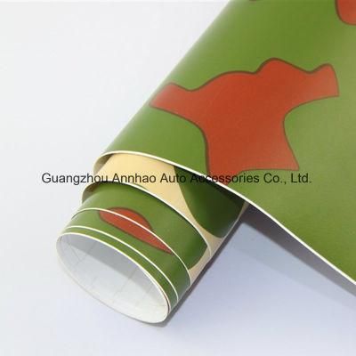 Self Adhesive Camouflage Vinyl Rolls Car Wrapping Foil Sticker