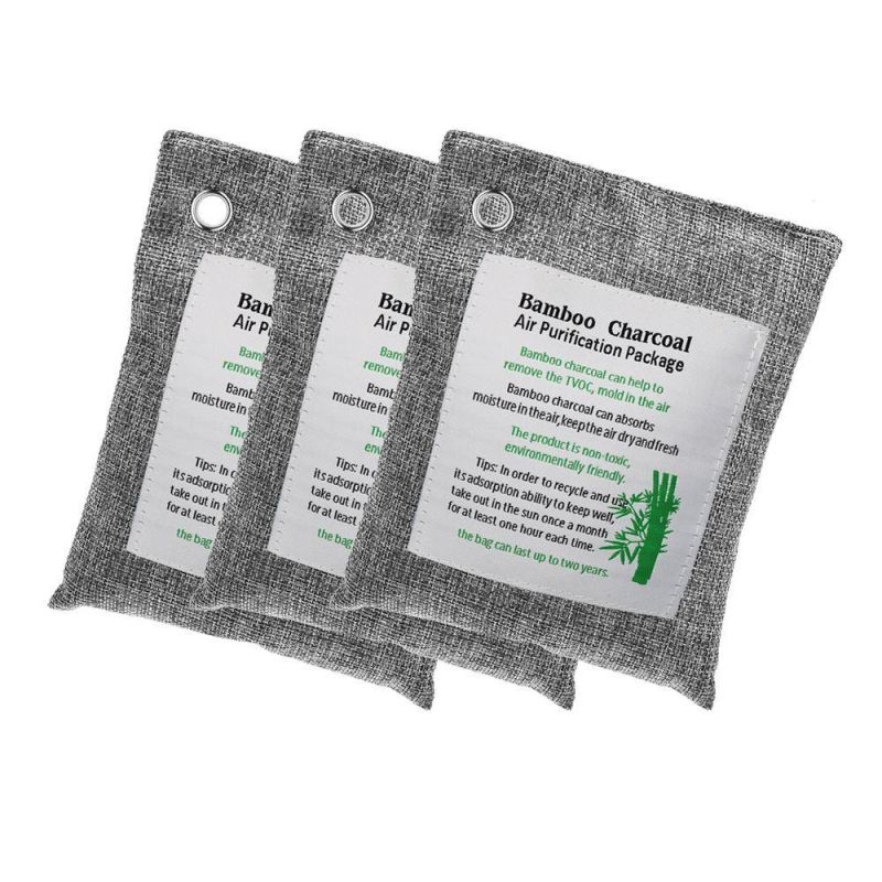 100% Biodegradable Air Purifying Bag Activated Bamboo Charcoal Natural Air Freshener